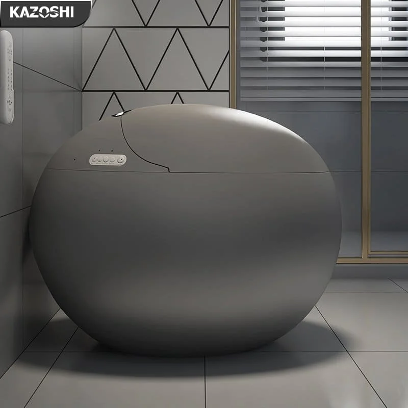 Bồn Cầu Trứng Thông Minh Kazoshi 29K Xám Bạc