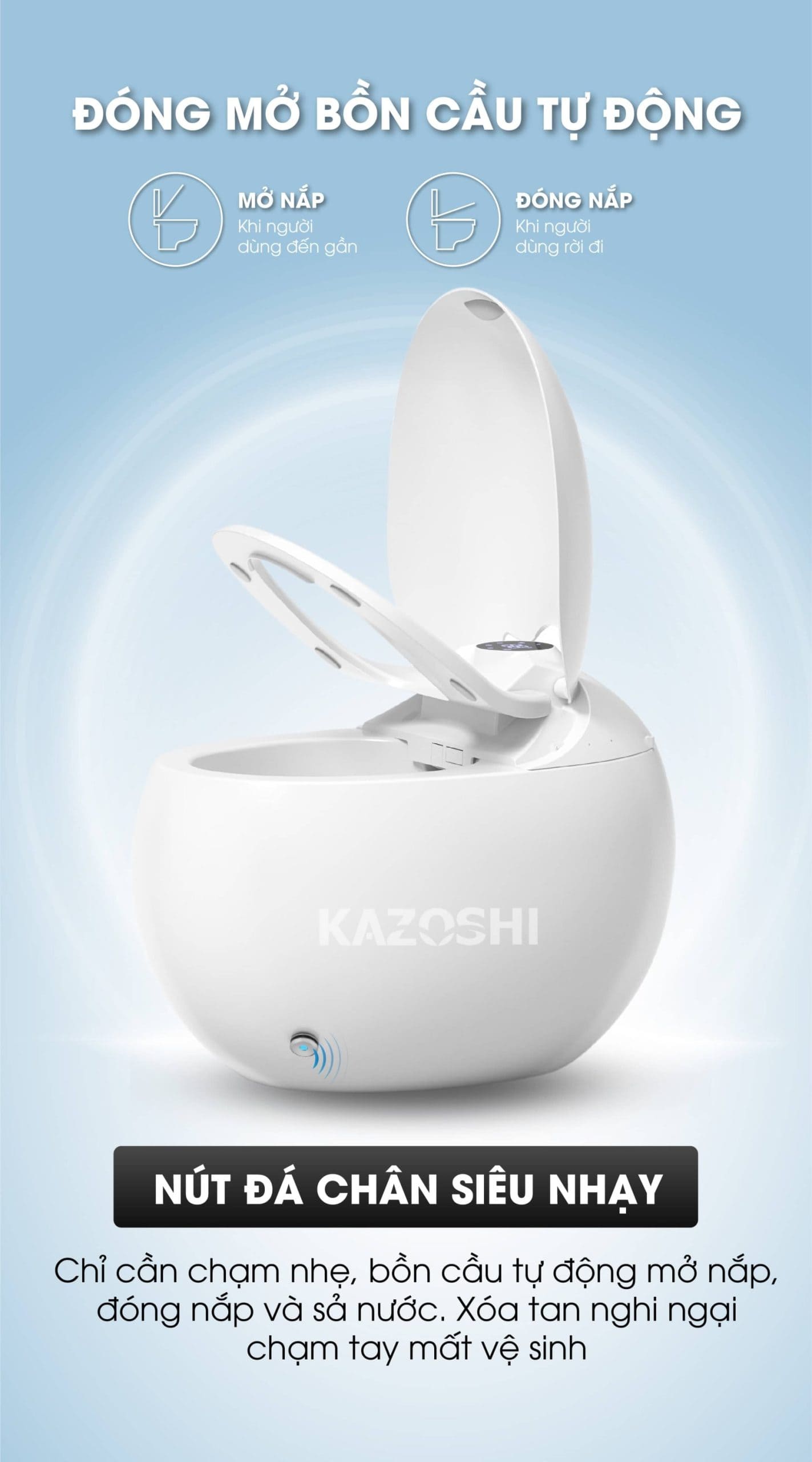 Bồn Cầu Trứng Thông Minh Kazoshi K30