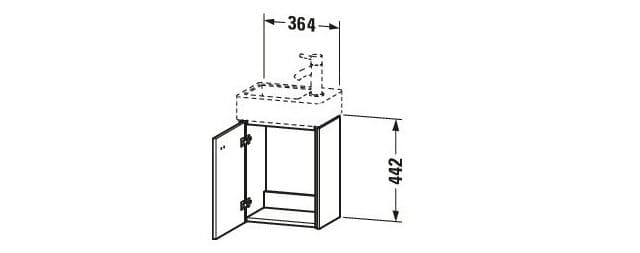 Tủ chậu lavabo Duravit BR4049L1030
