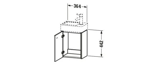 Tủ chậu lavabo Duravit BR4049L1030