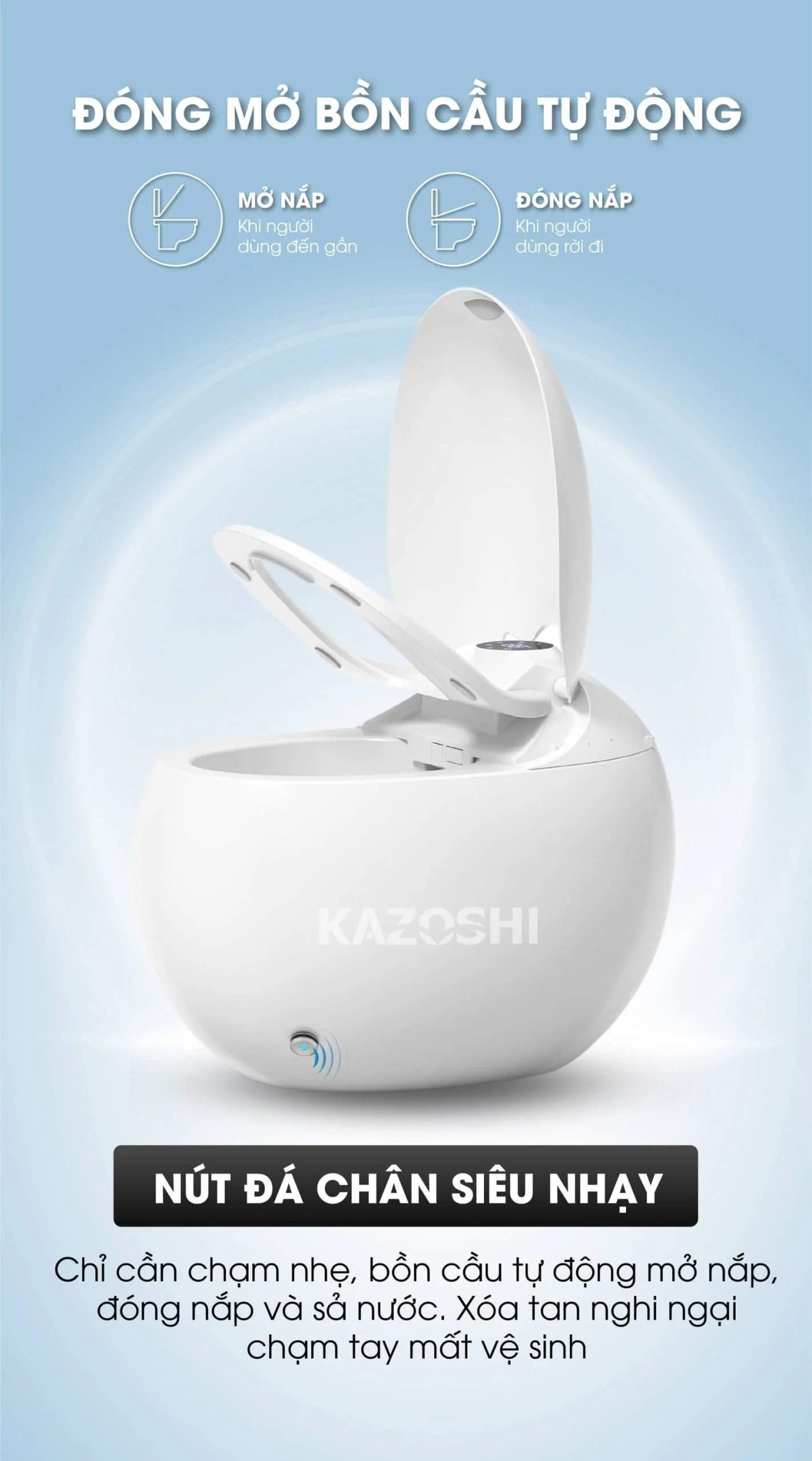 Bồn Cầu Trứng Thông Minh Kazoshi K29