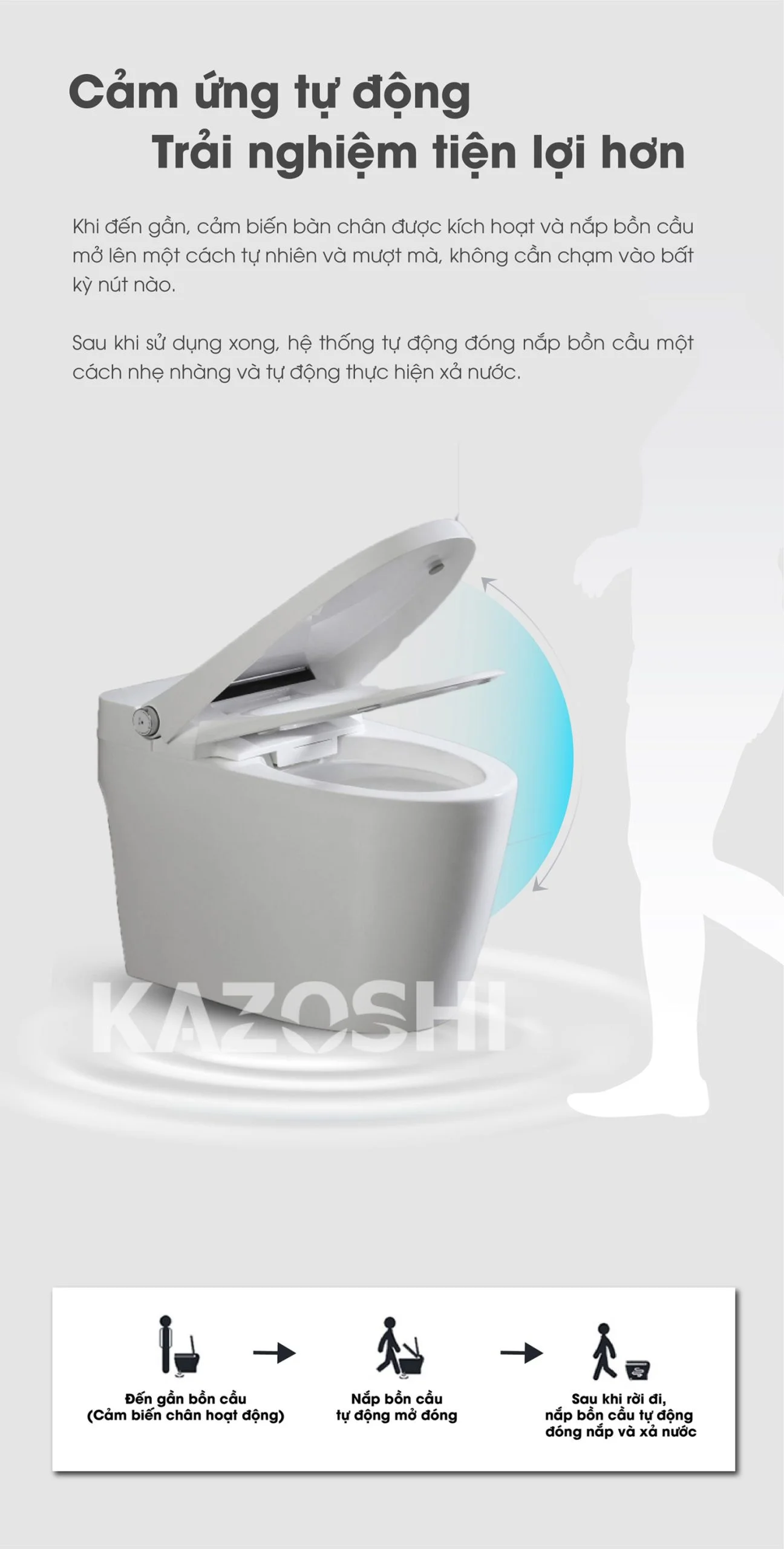 Bồn Cầu Thông Minh Kazoshi JB-899