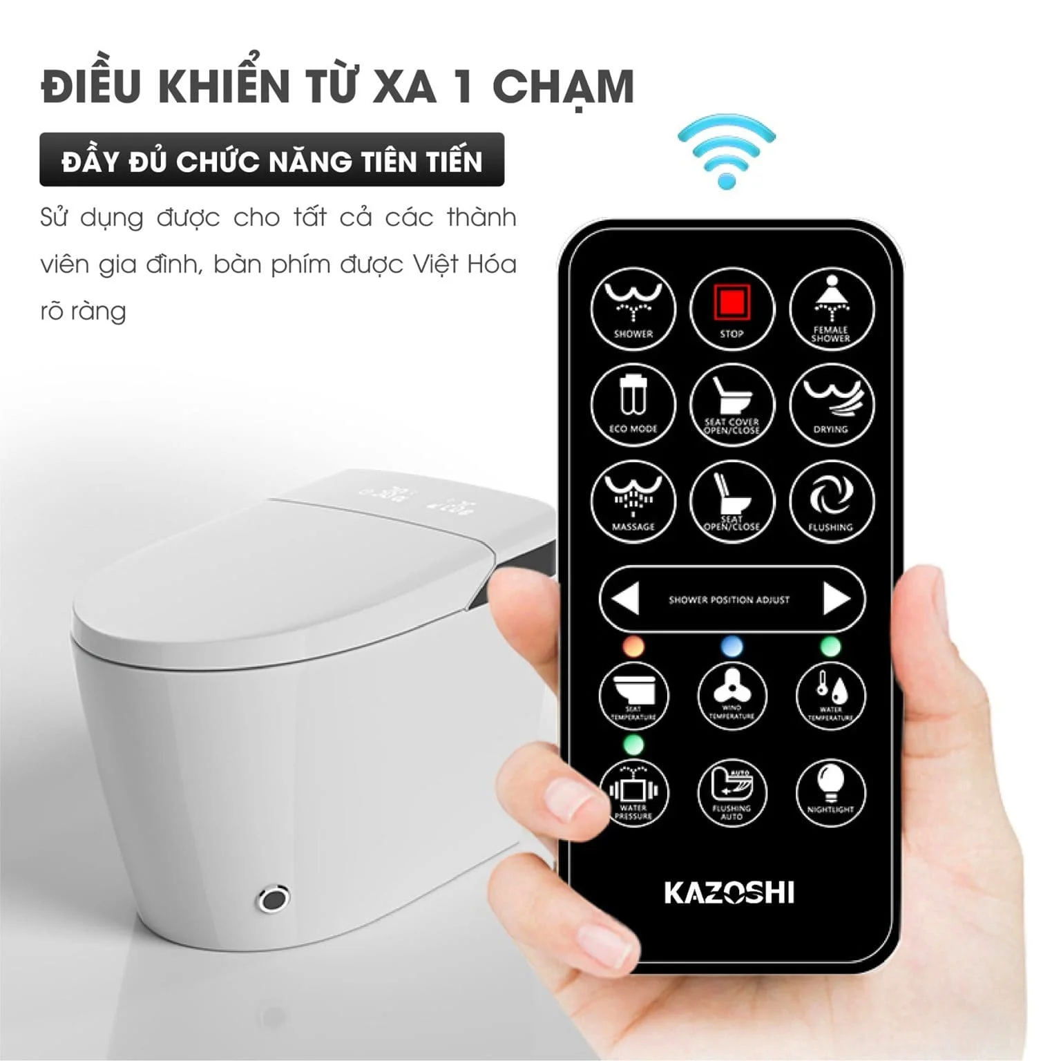 Bồn Cầu Thông Minh Kazoshi JB-318