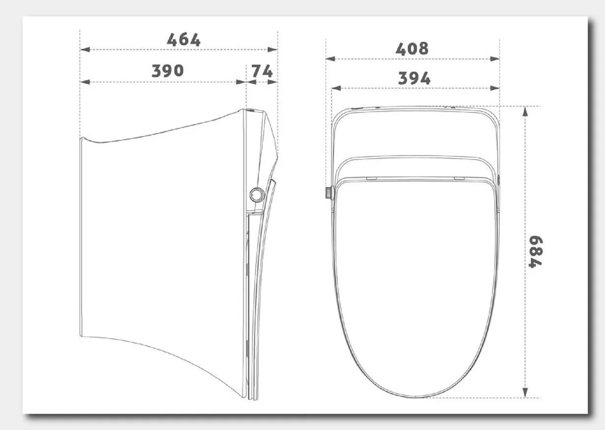 Bản vẽ Bồn Cầu Thông Minh Kazoshi JB-318