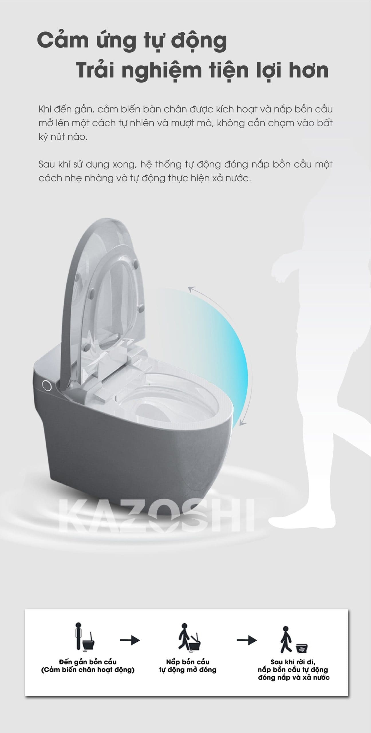 Bồn Cầu Thông Minh Kazoshi JB-318