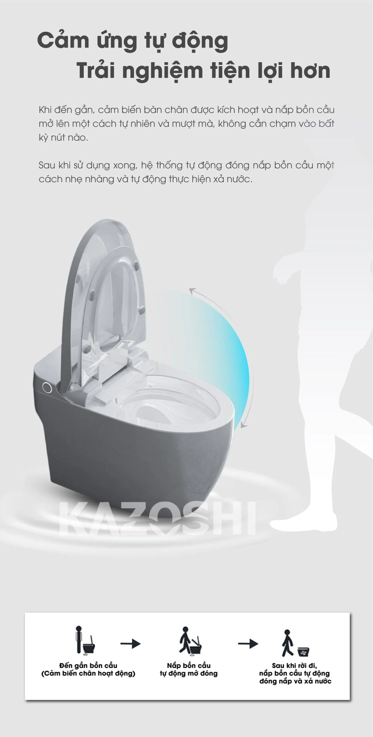 Bồn Cầu Thông Minh Kazoshi JB-318