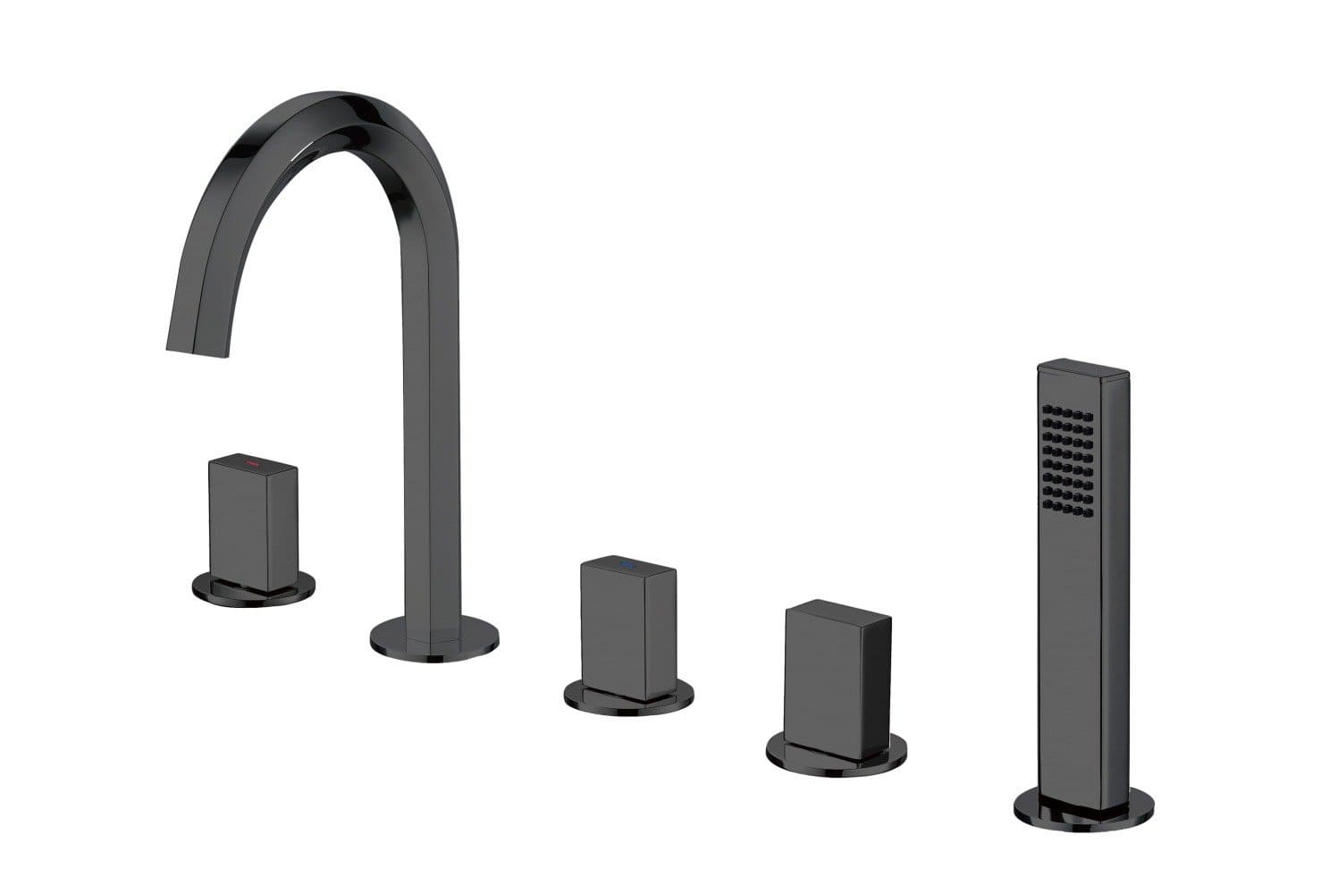 Vòi bồn tắm gắn bồn Kazoshi AF72091YC Màu Đen