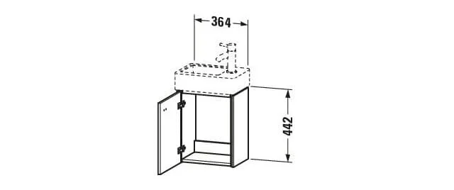 Tủ chậu lavabo Duravit BR4049R4949
