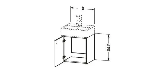 Tủ chậu lavabo Duravit BR4050L1007