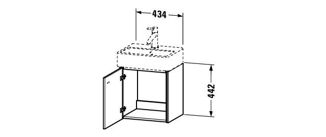 Tủ chậu lavabo Duravit BR4050L1018