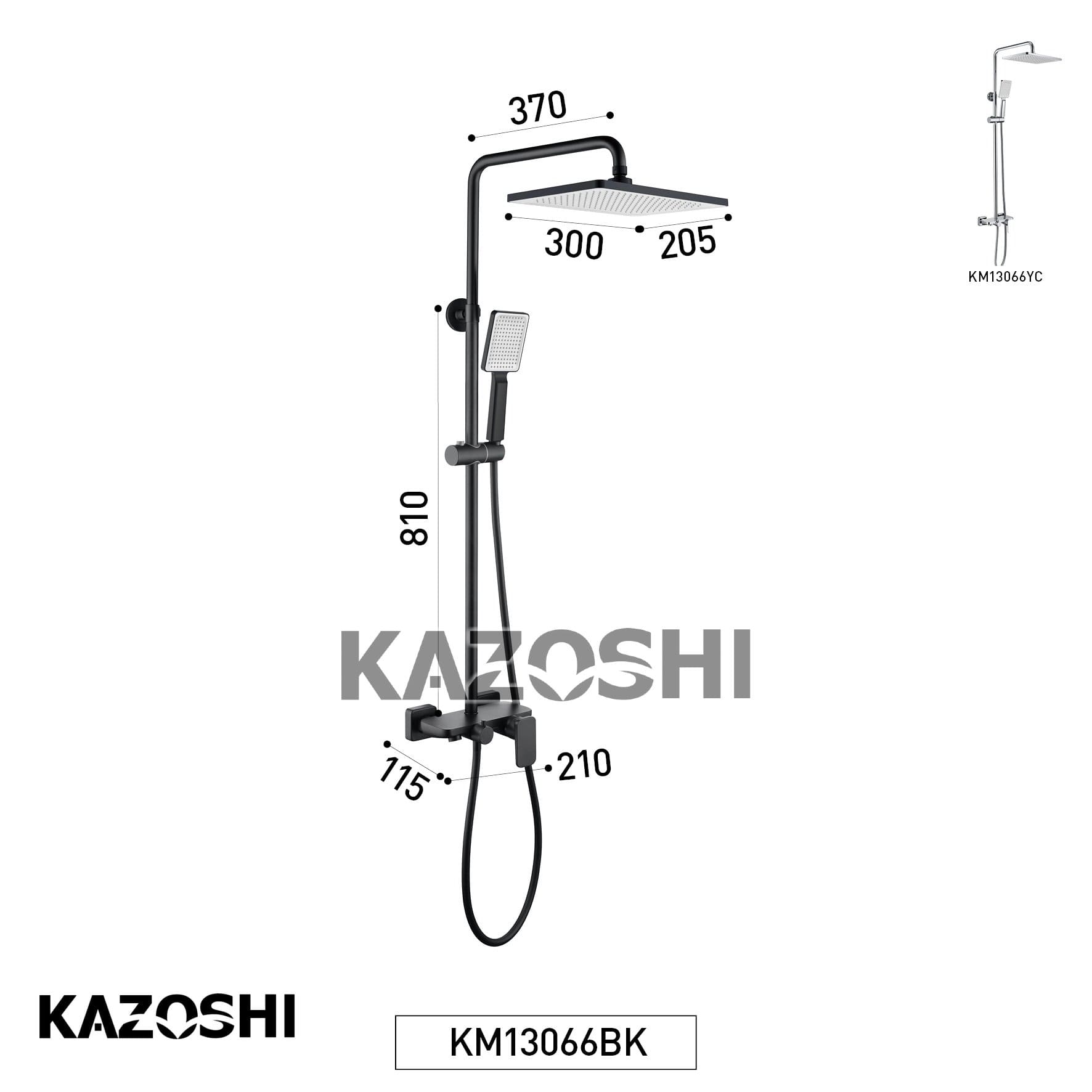 Bản vẽ Bộ Sen Tắm Cây Kazoshi KM13066BK