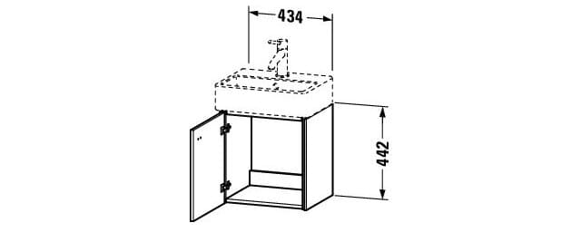 Bản vẽ Tủ chậu lavabo Duravit BR4050R1818