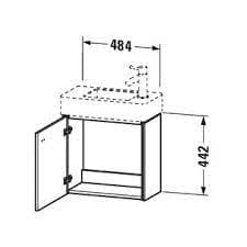 Bản vẽ Tủ chậu lavabo Duravit BR4051R1043