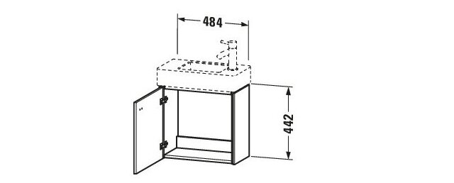 Tủ chậu lavabo Duravit BR4051R1079