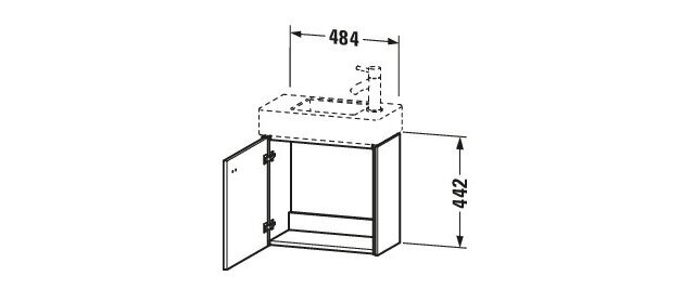 Bản vẽ Tủ chậu lavabo Duravit BR4051R1818