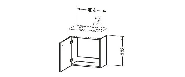 Bản vẽ Tủ chậu lavabo Duravit BR4051R1818
