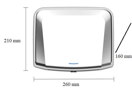 Bản vẽ Máy sấy tay cao cấp Miken MK-3893