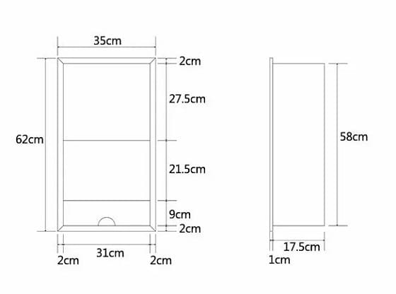 Bản vẽ Máy sấy tay cảm ứng âm tường Miken MKST-50688