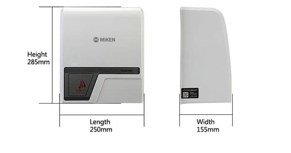 Bản vẽ Máy sấy tay cao cấp Miken MST-9088