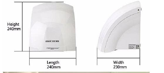 Bản vẽ Máy sấy tay cao cấp Miken MST-A1002B