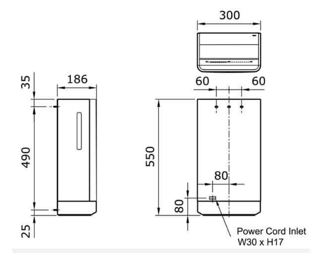 Bản vẽ Máy sấy tay cao cấp Miken MST-A2688