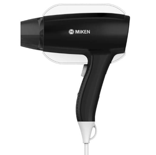 Máy sấy tóc treo tường màu đen Miken MKT-90297BL