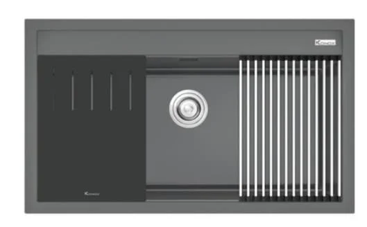 Chậu rửa bát 1 hố Grey SUS304 Konox Terra 790S
