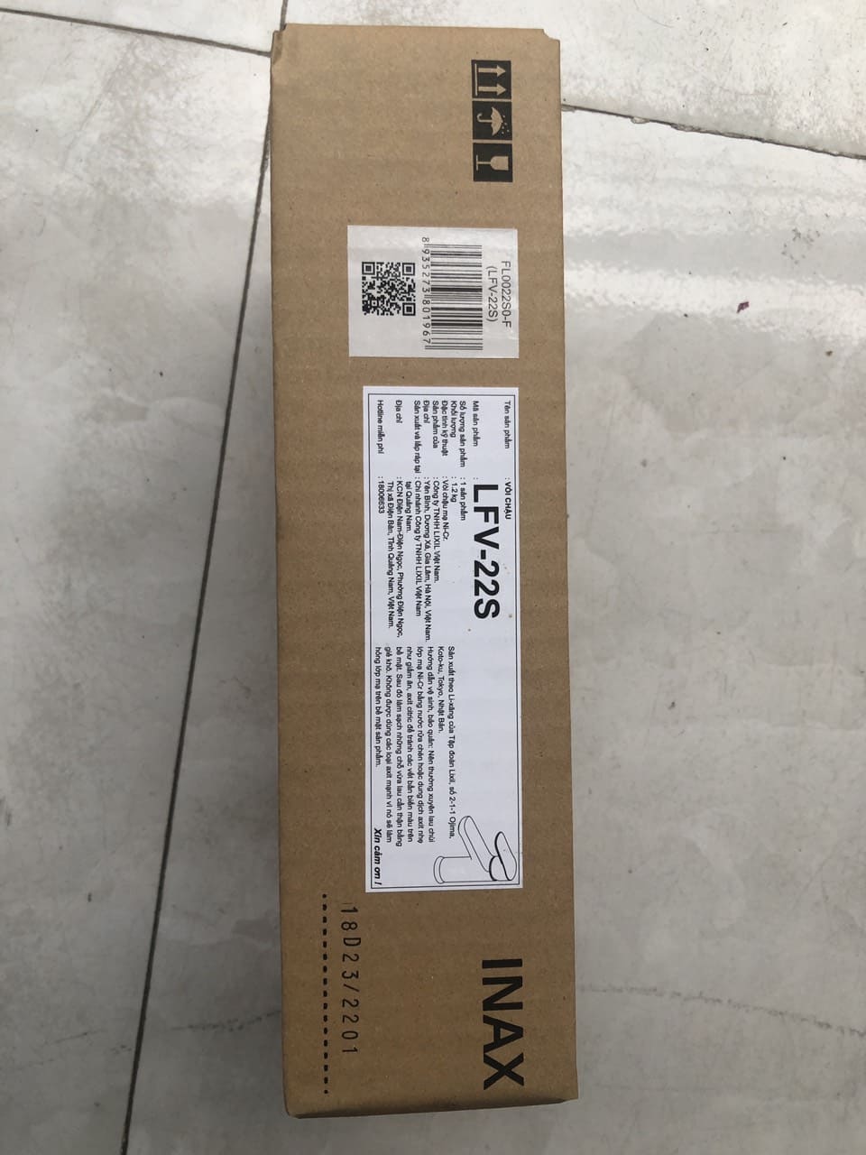 Hình ảnh thực tế vòi lạnh Inax LFV-22S