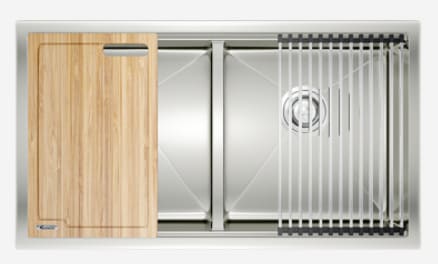 Chậu rửa bát 2 hố cân SUS304 Konox Workstation Undermount KN8046DUB