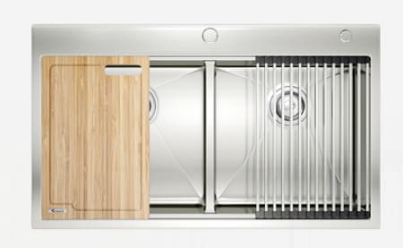Chậu rửa bát 2 hố cân SUS304 Konox Workstation Topmount KN8850TD