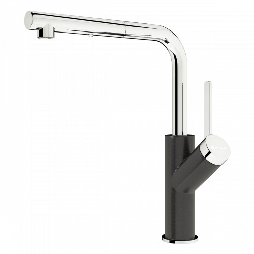 Vòi rửa bát nóng lạnh Konox Artan Black