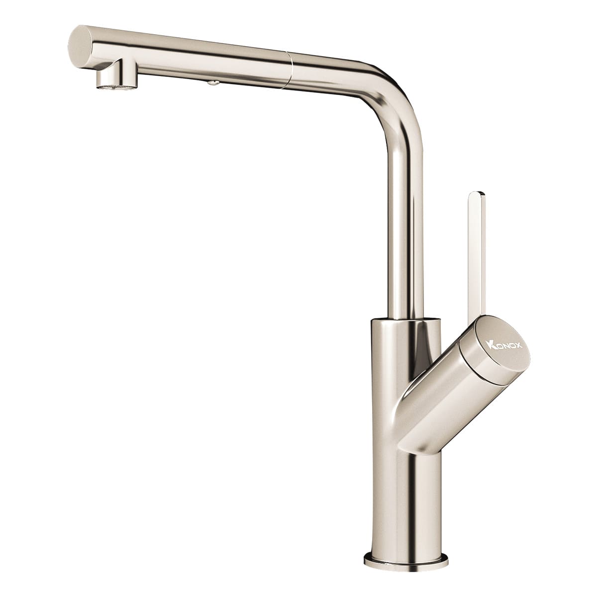 Vòi rửa bát nóng lạnh Konox Artan Nickel