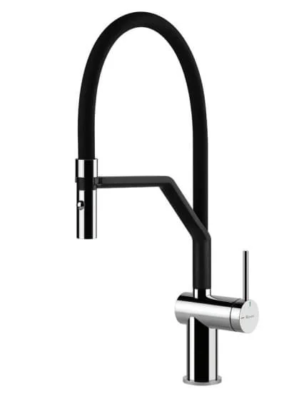 Vòi rửa bát nóng lạnh thân mềm Konox Rosso