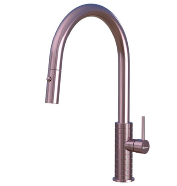 Vòi rửa bát nóng lạnh dây rút Konox Venice Bronze