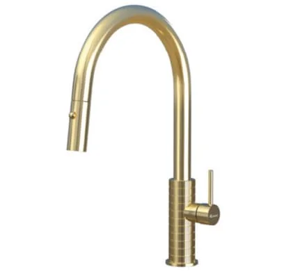 Vòi rửa bát nóng lạnh dây rút Konox Venice Gold