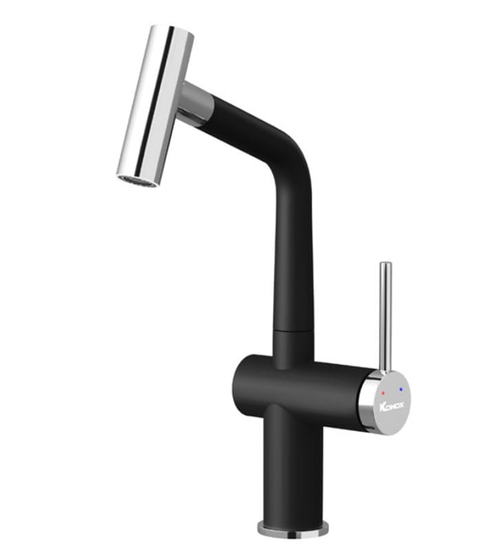 Vòi rửa bát nóng lạnh Konox Volta Black