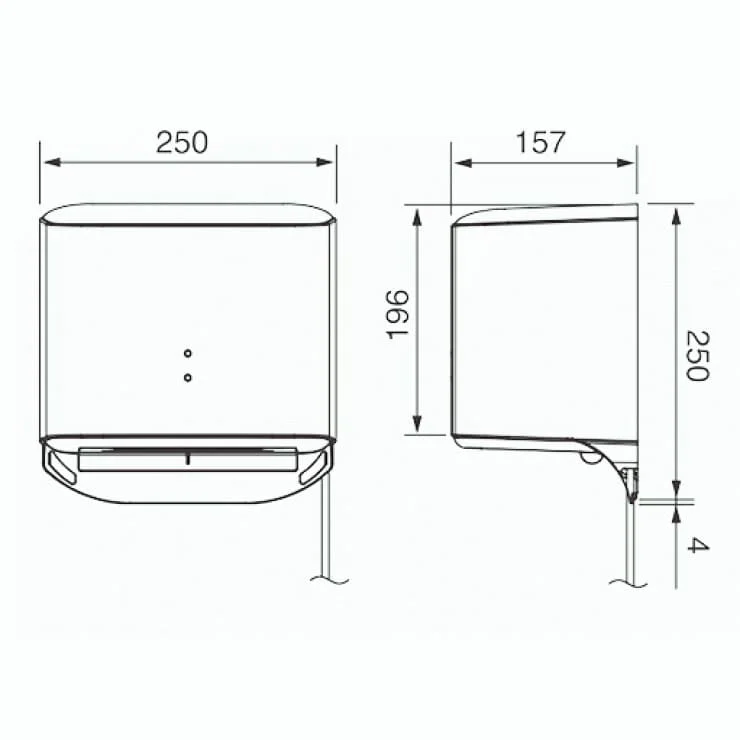 Bản vẽ kỹ thuật máy sấy tay Panasonic FJ‑T09B3