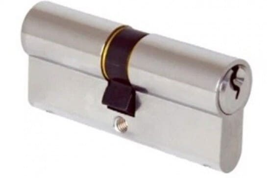 Thân Khóa Cửa Trượt Yale 0-0502-3535-00-22-11 Hai Đầu Chìa Màu Niken Mờ