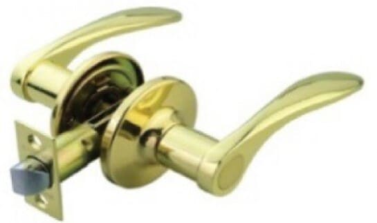 Khóa Tròn Tay Gạt Yale VL8322 US3 Màu Đồng Bóng 