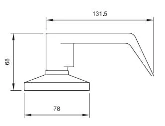 Bản vẽ Tay Nắm Yale 4694 US26D Cho Cửa Thoát Hiểm
