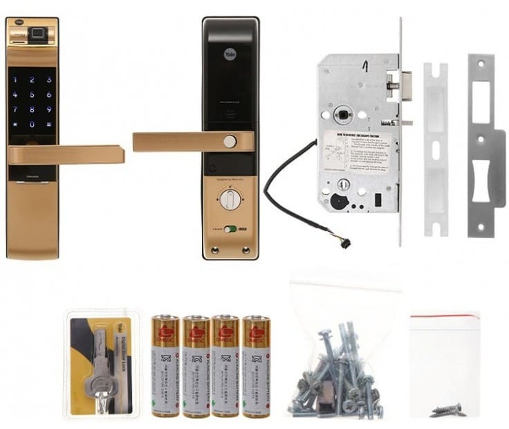 Khóa Điện Tử Yale YDM4109A Vân Tay Màu Gold