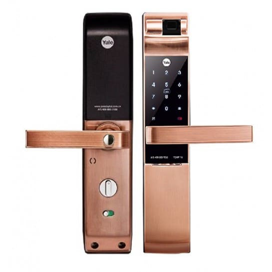 Khóa Cửa Điện Tử Yale YDM7116A RB Đa Năng Màu Đồng Đỏ