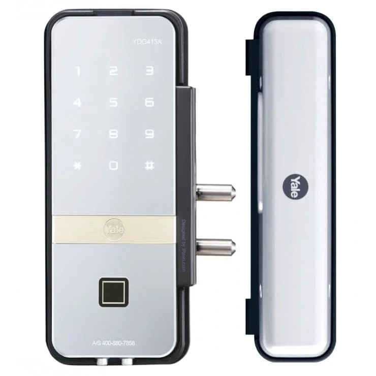 Khóa Cửa Điện Tử Yale YDG413A Vân Tay Cửa Kính
