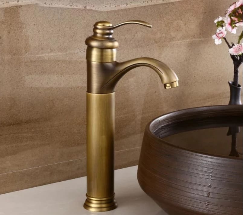 Vòi chậu đồng thau giả cổ Clean Max 5004F
