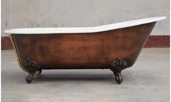Bồn Tắm Cast Iron Deco Feet Serpentine Painted Exterior CleanMax BĐC1918