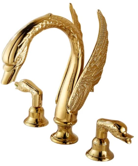 Vòi chậu thiên nga mạ vàng Clean Max VR6688