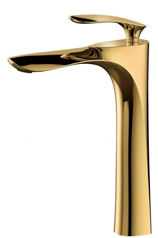 Vòi chậu rửa mặt nghệ thuật mạ vàng Clean Max 6003
