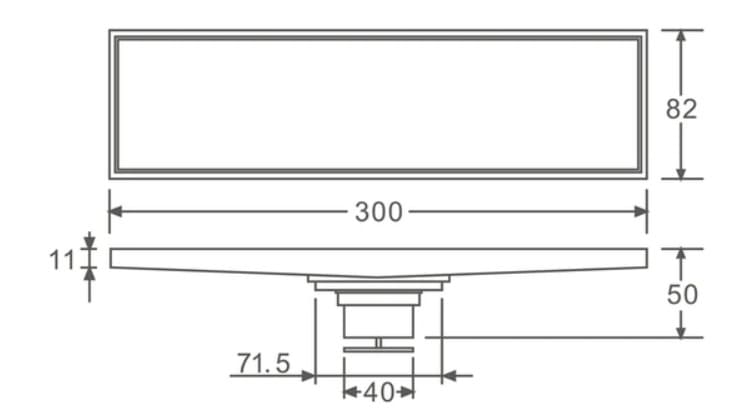 Bản vẽ Ga thoát sàn Clean Max V8020