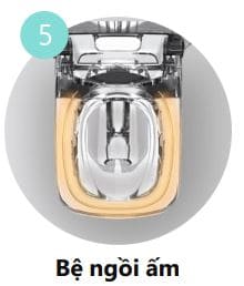 Nắp bồn cầu Vovo VB5100 tự động sưởi ấm