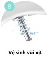 Nắp bồn cầu Vovo VB6100 đầu xịt bằng thép
